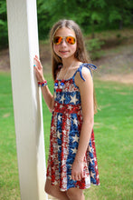 Load image into Gallery viewer, [American Dream] Dress w/ Tie Straps + Faux Sequins
