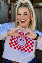 Load image into Gallery viewer, [Heart Eyes] Grey Checker w/ Puff Ink

