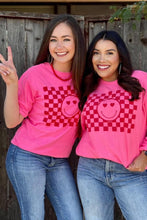 Load image into Gallery viewer, [Heart Eyes] Hot Pink Checker w/ Puff Ink
