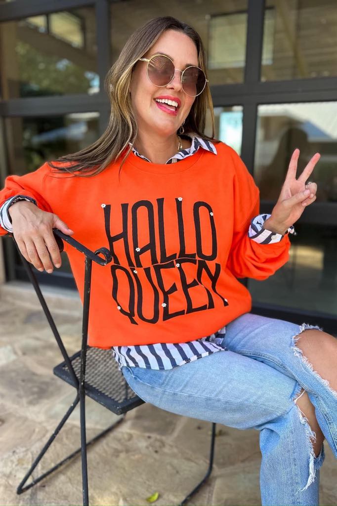 [Hallo Queen] Crew Sweatshirt