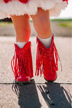 Load image into Gallery viewer, [Red Glitter] Fringe Cowboy Boots
