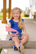 Load image into Gallery viewer, [Solid Blue] Ruffle Tank
