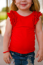 Load image into Gallery viewer, [Solid Red] Ruffle Tank
