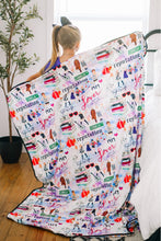 Load image into Gallery viewer, [Rainbow Swiftie Collage] T. Swift Eras Blanket
