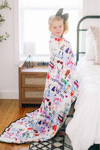 Load image into Gallery viewer, [Rainbow Swiftie Collage] T. Swift Eras Blanket
