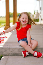 Load image into Gallery viewer, [Solid Red] Ruffle Tank
