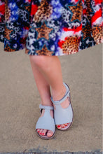Load image into Gallery viewer, [Gray] Peep Toe Sandals
