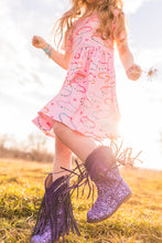 Load image into Gallery viewer, [Purple Glitter] Fringe Cowboy Boots
