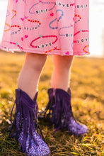 Load image into Gallery viewer, [Purple Glitter] Fringe Cowboy Boots
