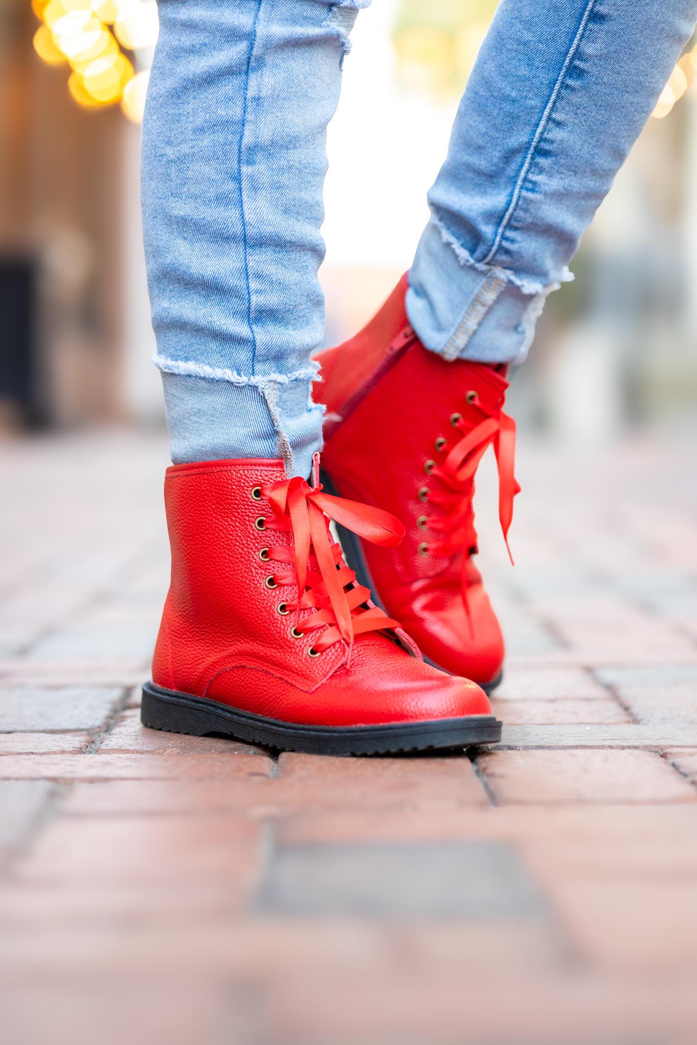 [Red] Combat Boots