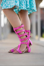 Load image into Gallery viewer, [Magenta] Gladiator Sandals

