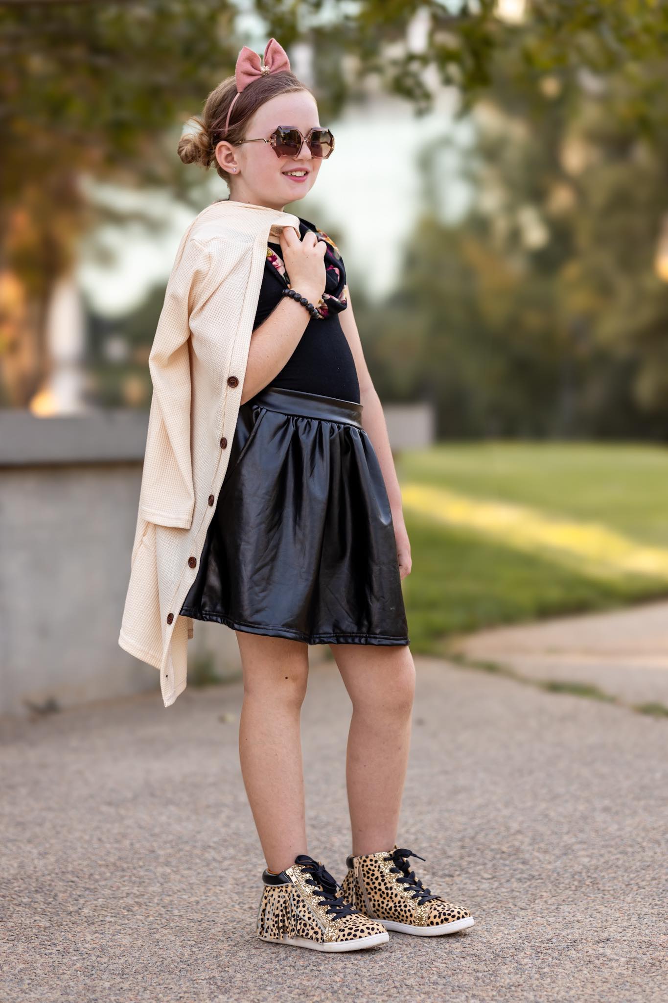 [Faux Leather] Skirt