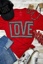 Load image into Gallery viewer, [Checkered Love] Red MAMA + MINI Tee Shirt

