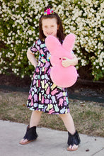 Load image into Gallery viewer, [Glitzy Peep] Twirl Dress w/ Faux Glitter
