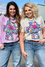 Load image into Gallery viewer, [Floral Cross] Tee Shirt
