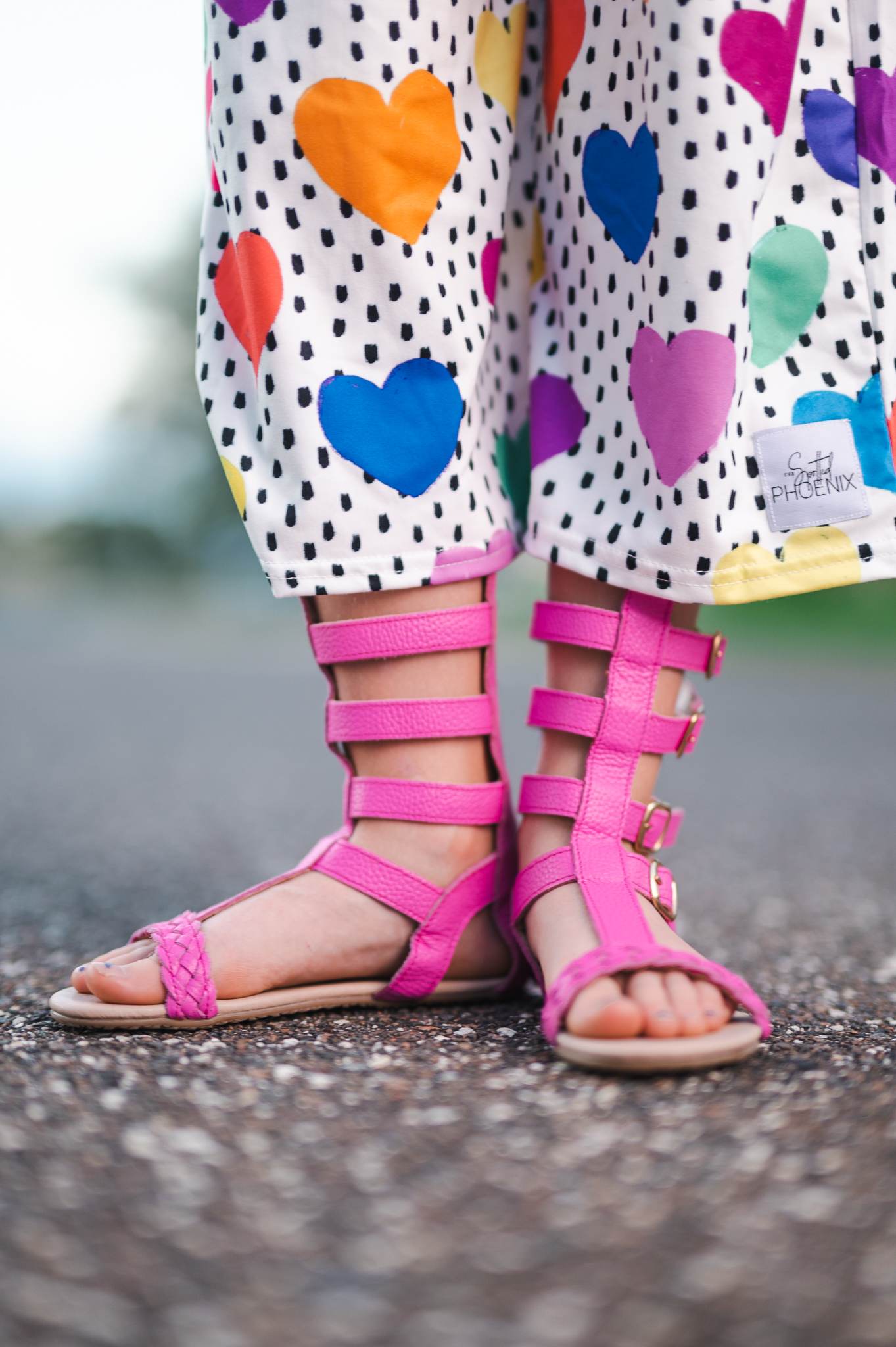 [Magenta] Gladiator Sandals