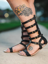Load image into Gallery viewer, [Black] Gladiator Sandals
