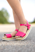 Load image into Gallery viewer, [Bright Pink] Espadrille Sandals
