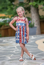 Load image into Gallery viewer, [American Dream] Dress w/ Tie Straps + Faux Sequins
