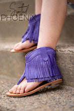 Load image into Gallery viewer, [Purple] Fringe Sandals
