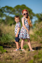 Load image into Gallery viewer, [Patriotic Mouse] Twirl Dress w/ Tie Straps
