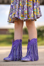 Load image into Gallery viewer, [Purple Glitter] Fringe Cowboy Boots
