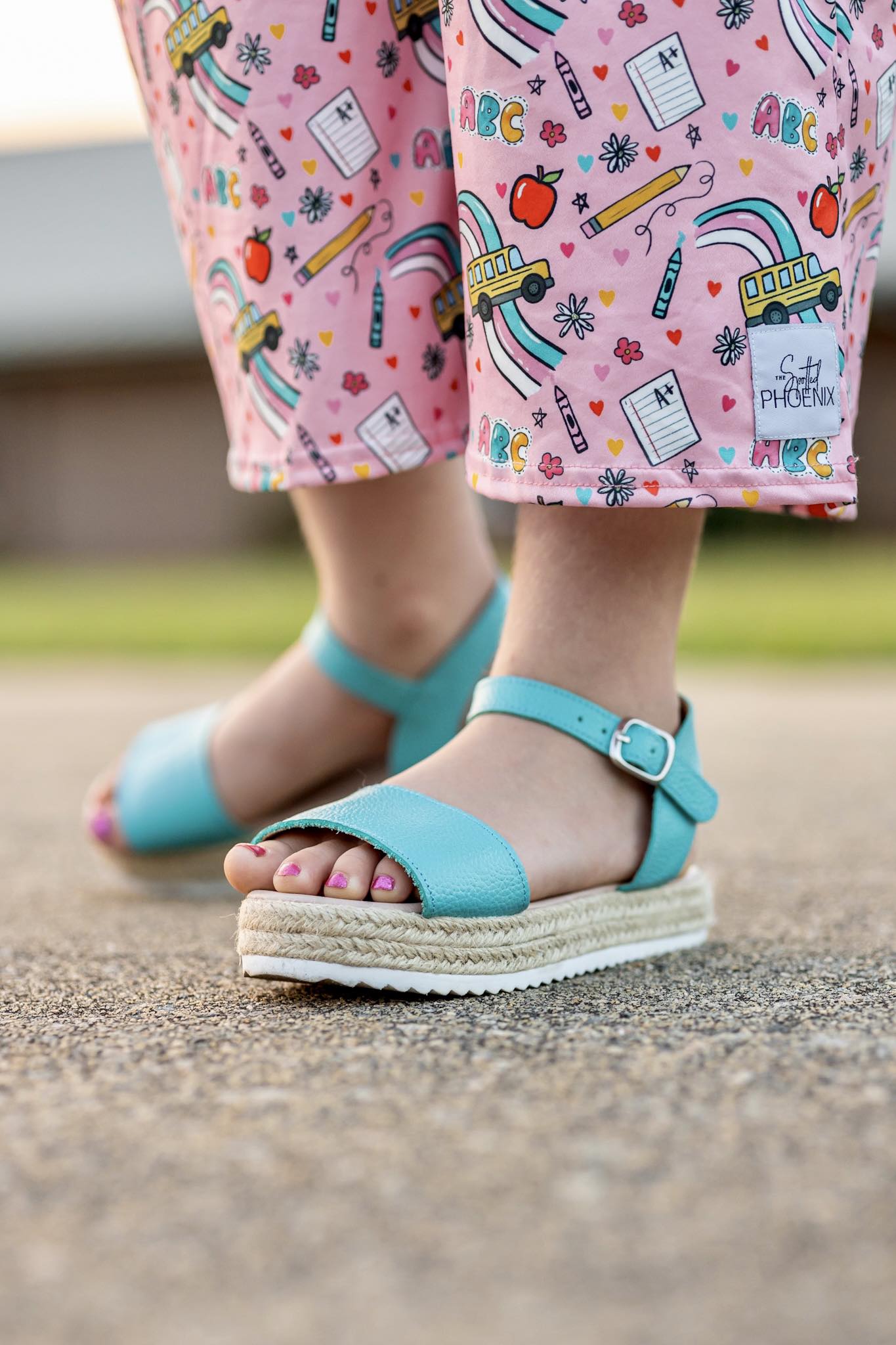 [Turquoise] Espadrille Sandals