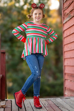 Load image into Gallery viewer, [Candy Cane Stripes] Peplum
