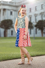 Load image into Gallery viewer, [Camo + Stripes] Twirl Dress
