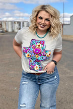 Load image into Gallery viewer, [Floral Cross] Tee Shirt

