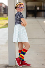Load image into Gallery viewer, [Rainbow Stripe] Youth Tall Socks
