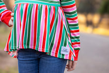 Load image into Gallery viewer, [Candy Cane Stripes] Peplum
