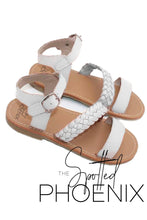 Load image into Gallery viewer, [White] Slanted Braid Sandals
