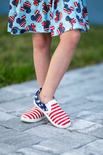 Load image into Gallery viewer, [Patriotic Mouse] Twirl Dress w/ Tie Straps
