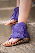 Load image into Gallery viewer, [Purple] Fringe Sandals
