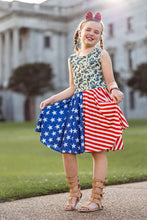 Load image into Gallery viewer, [Camo + Stripes] Twirl Dress
