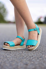 Load image into Gallery viewer, [Turquoise] Espadrille Sandals
