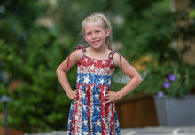 Load image into Gallery viewer, [American Dream] Dress w/ Tie Straps + Faux Sequins
