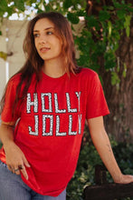 Load image into Gallery viewer, [Holly Jolly] Spotted Tee Shirt in Heather Red
