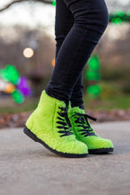 Load image into Gallery viewer, [Green] Faux Fur Combat Boots
