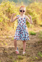 Load image into Gallery viewer, [Patriotic Mouse] Twirl Dress w/ Tie Straps
