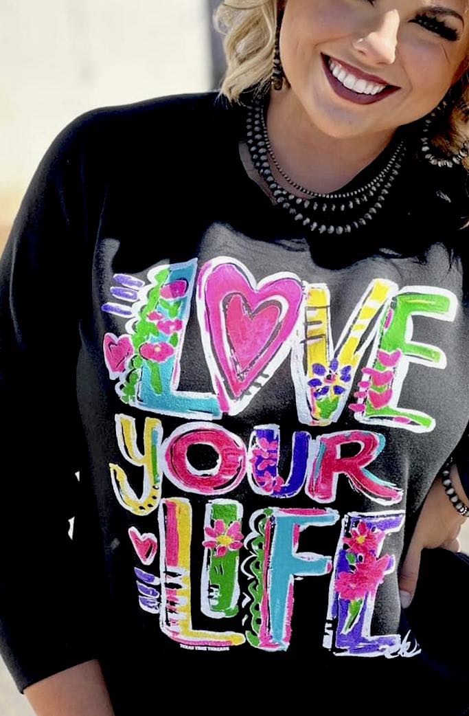 [Love your Life]  Scoop Tunic Sweatshirt
