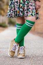 Load image into Gallery viewer, [Gold Glitter] Fringe High Top Tennies
