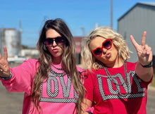 Load image into Gallery viewer, [Checkered Love] Red MAMA + MINI Tee Shirt
