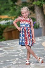 Load image into Gallery viewer, [American Dream] Dress w/ Tie Straps + Faux Sequins
