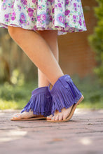 Load image into Gallery viewer, [Purple] Fringe Sandals
