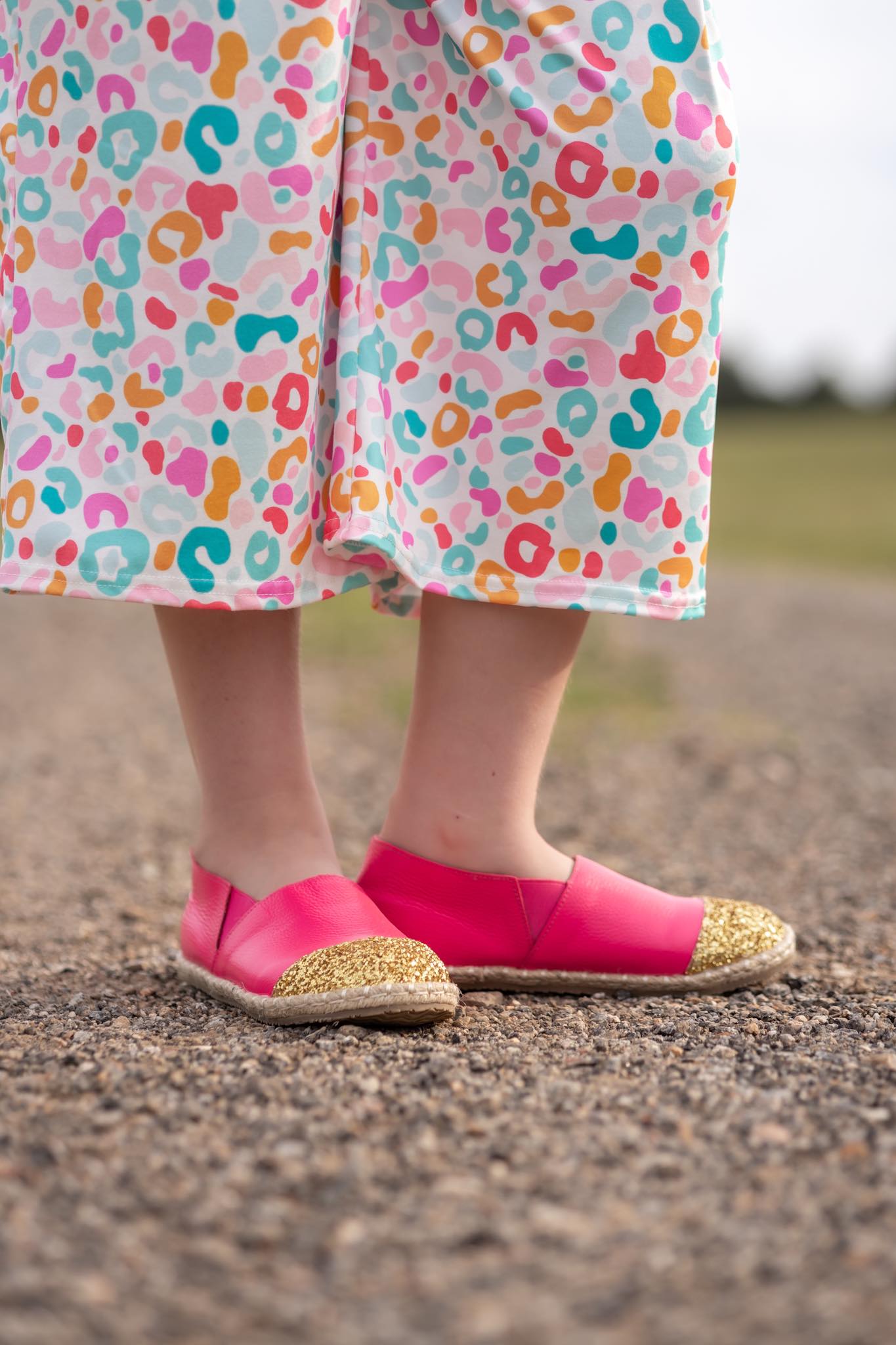 [Bright Pink] Espadrille Slides