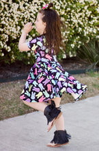 Load image into Gallery viewer, [Glitzy Peep] Twirl Dress w/ Faux Glitter
