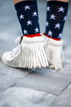 Load image into Gallery viewer, [White] High Top Fringe Tennies
