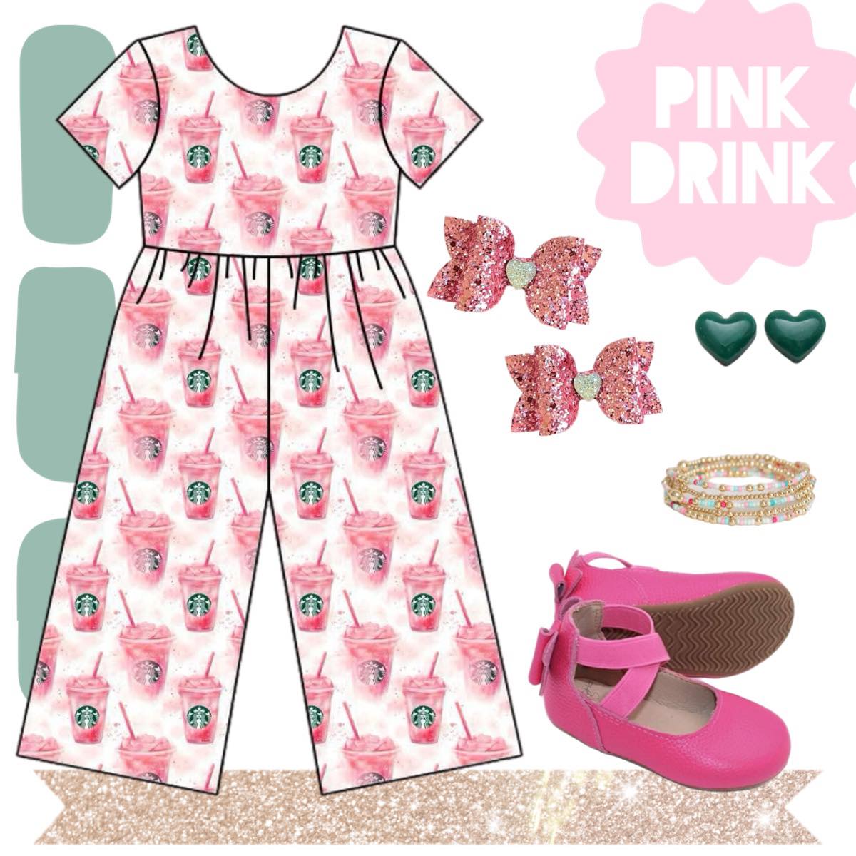 [Pink Drink] Romper